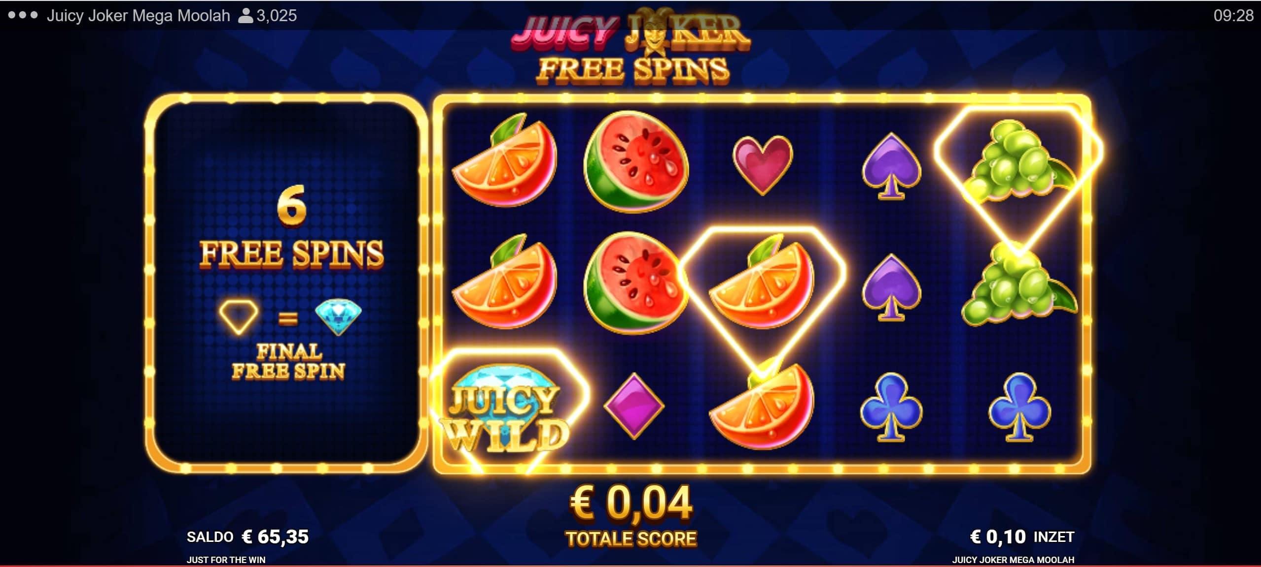 juicy wild free spins juicy joker mega moolah