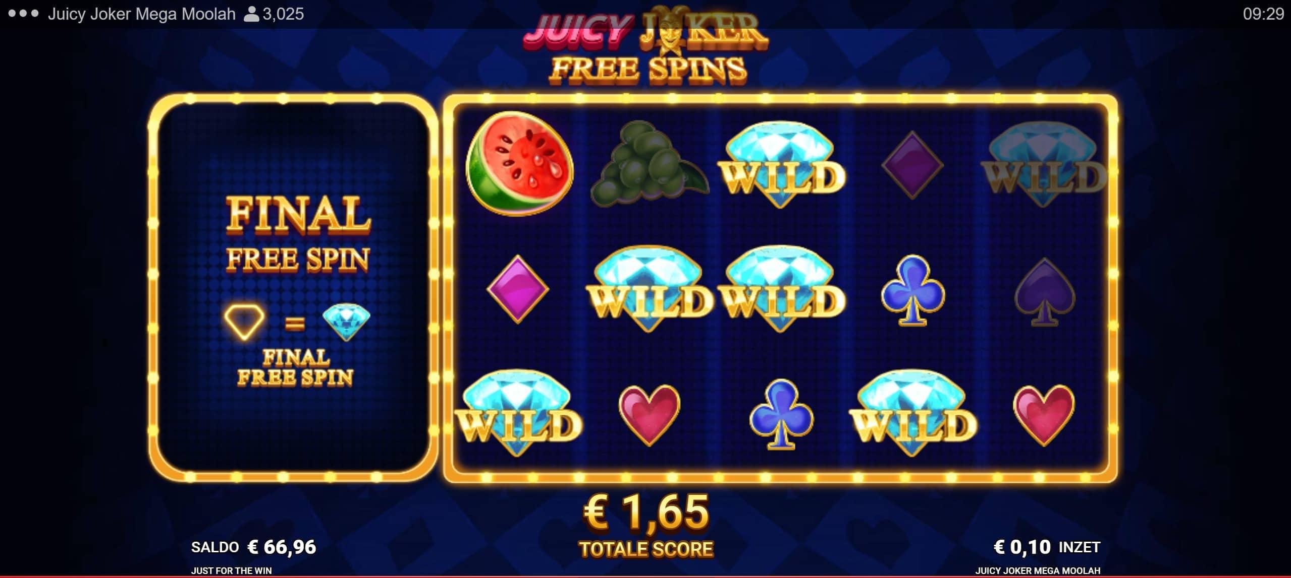 juicy wild free spins juicy joker mega moolah
