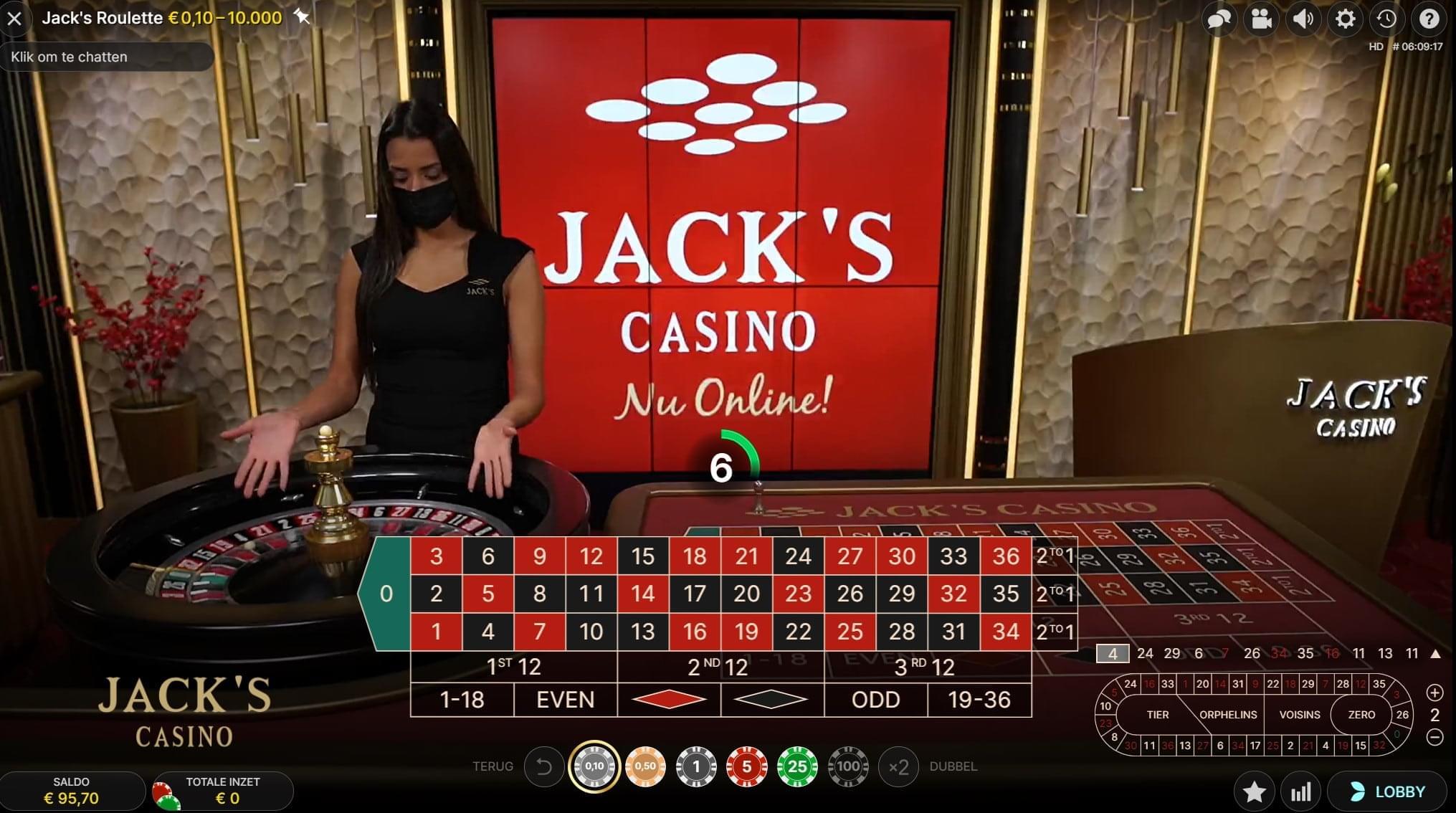 jacks live roulette