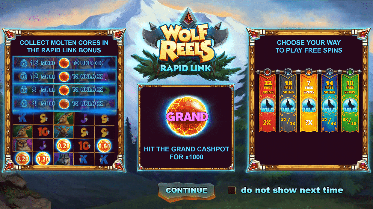 Wolf reels rapid link intro