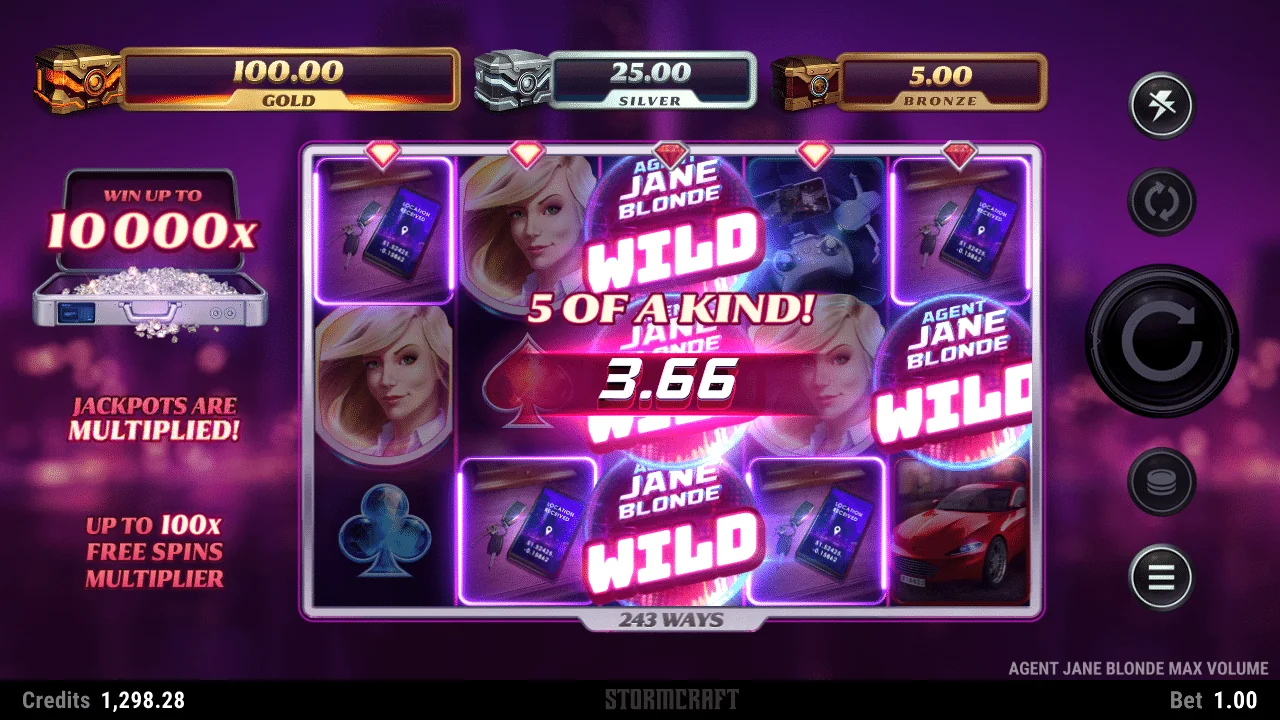 5 of a kind base game agent jane blond max volume