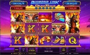 Diamond link oasis riches base game