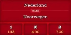 nederland vs noorwegen
