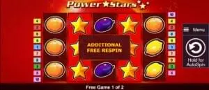 Power Stars 4 Power stars additional free spin