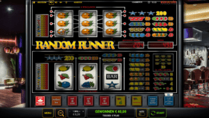 Random runner landscape zoomed in view