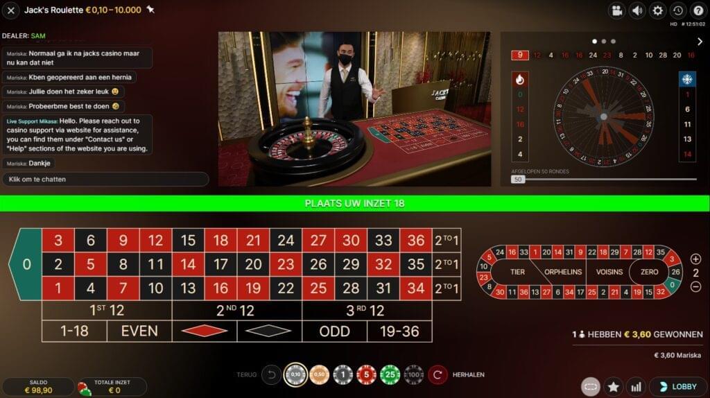 Jack's Roulette 4 Jacks roulette 2 views