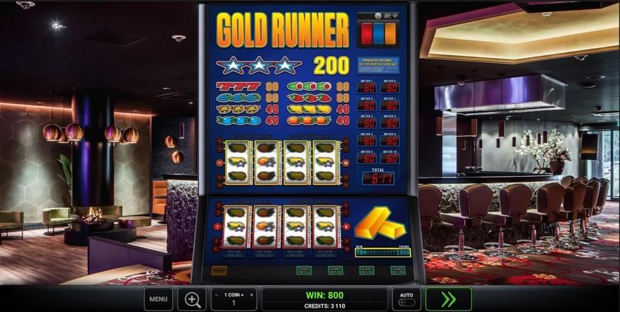 Gold runner achtergrond