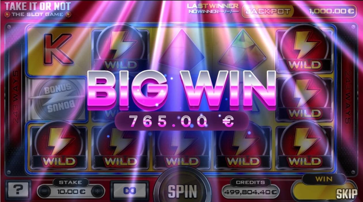 Take it or not the slot game bonus feature