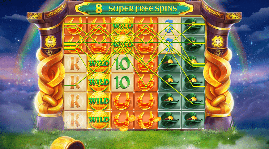 Rainbow jackpots power lines super free spins