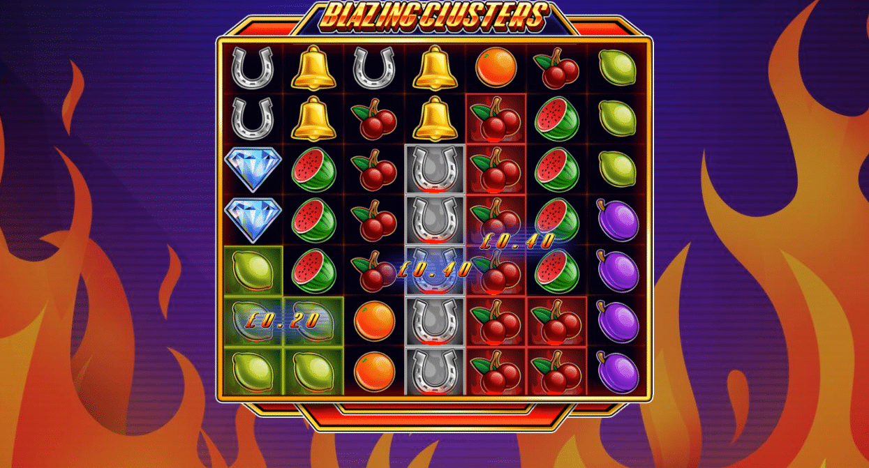 blazing clusters base game