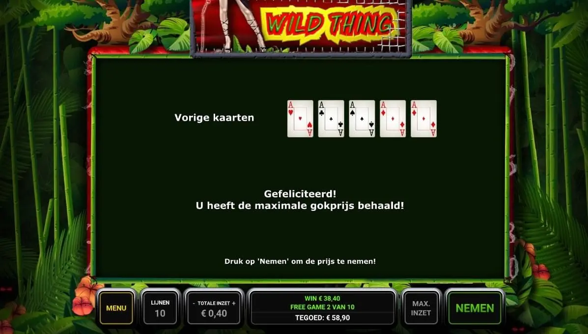 gamble wild thing