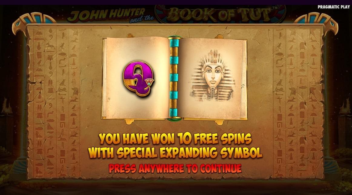 Start 10 free games book of tut