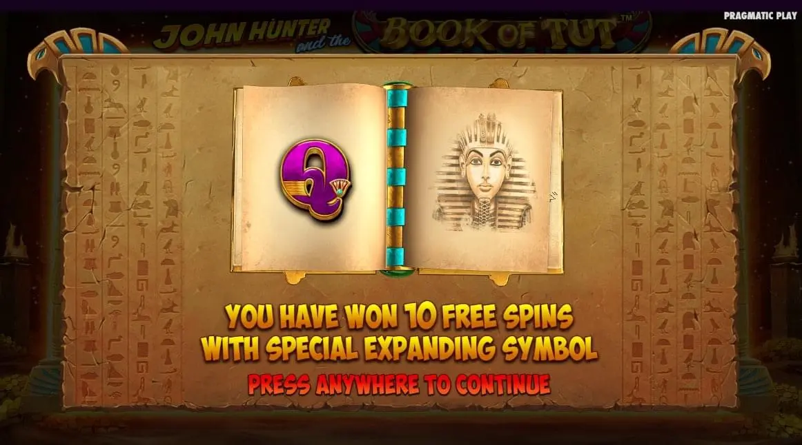 Start 10 free games book of tut