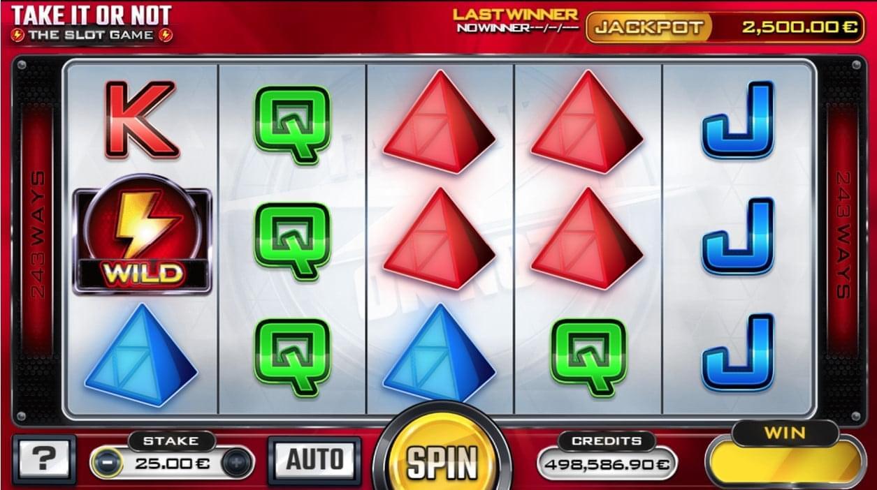 Take it or not the slot game base game