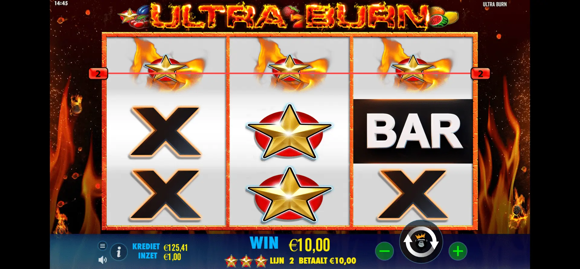 3 star win ultra burn pragmatic play