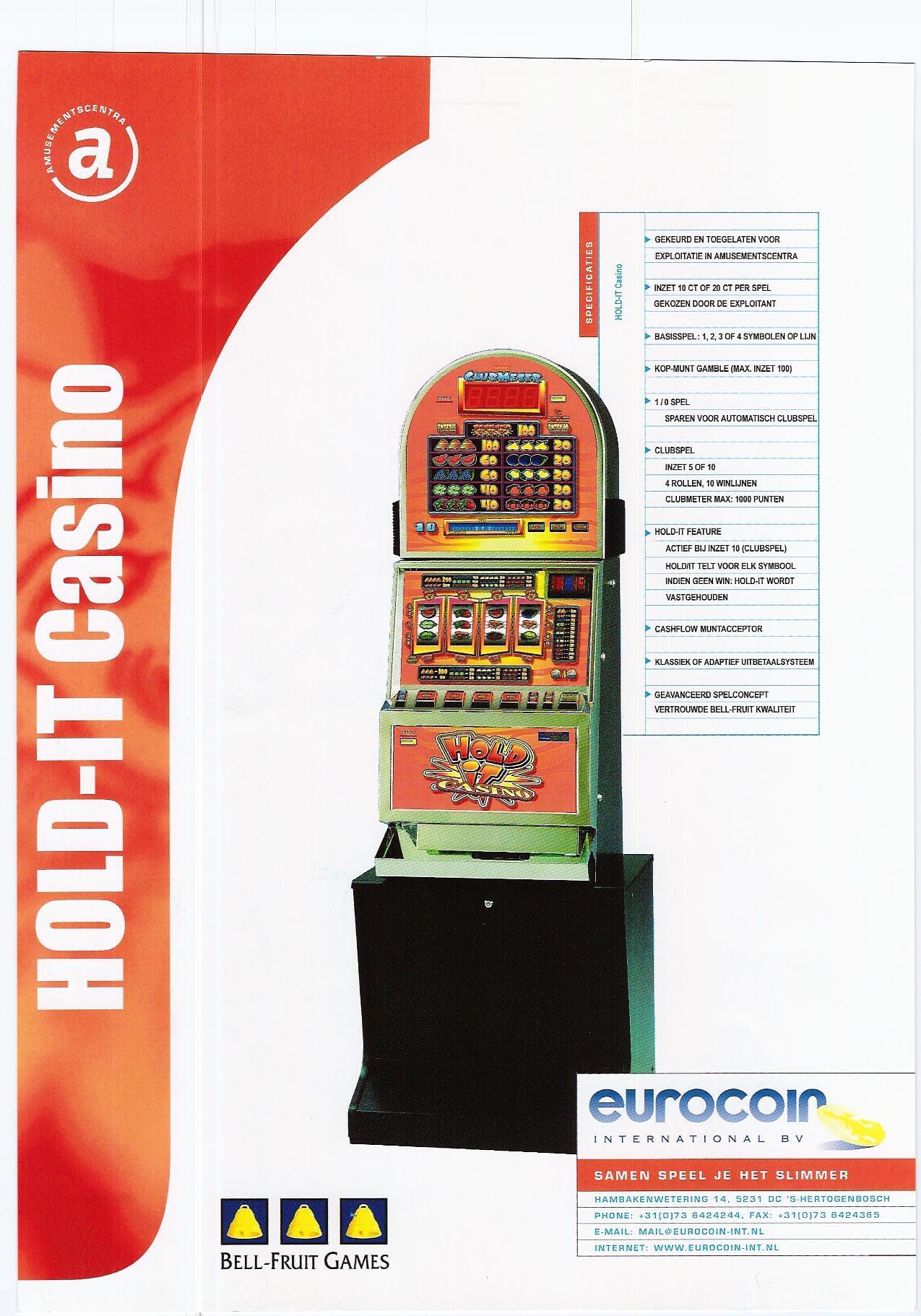 Hold it horeca en speelhallen