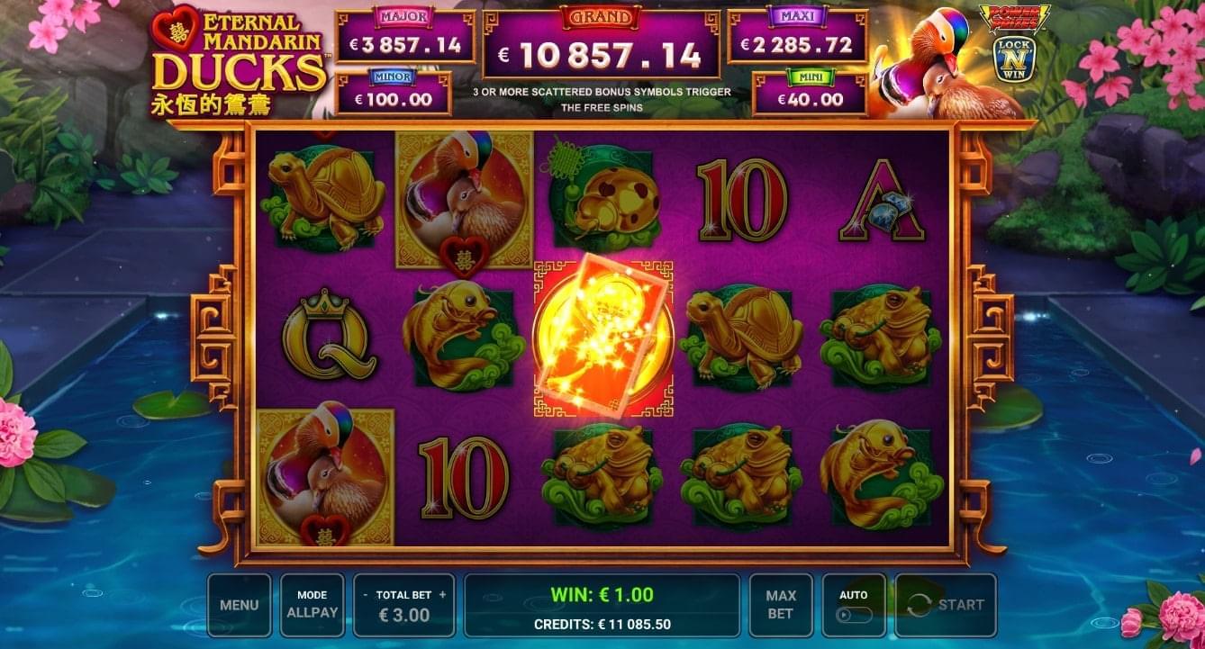 Red envelop eternal mandarin ducks