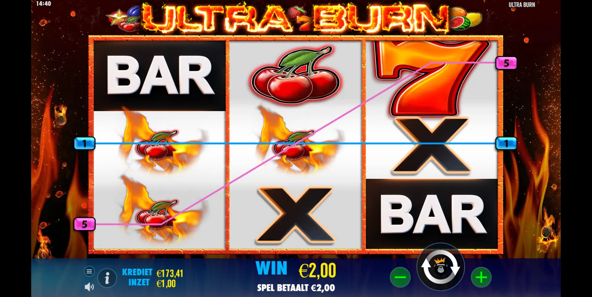 Ultra burn cherry win pragmatic play