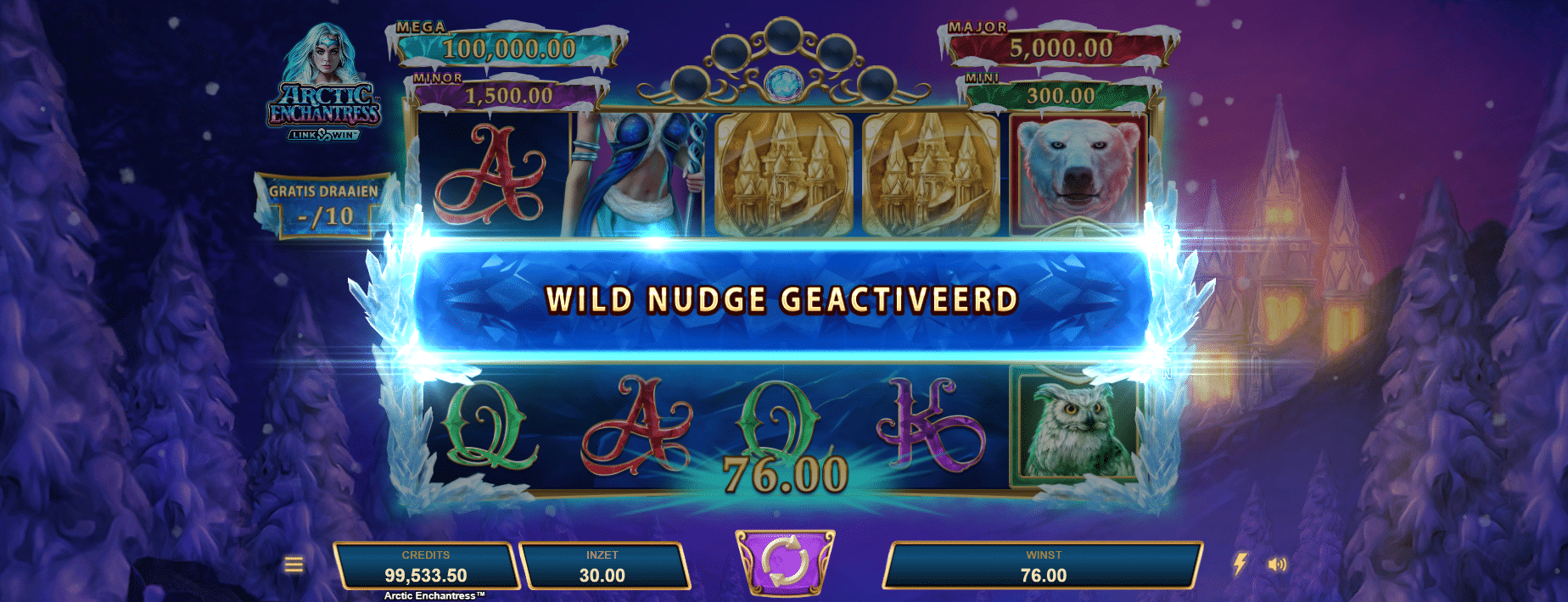 Wild nudge actief