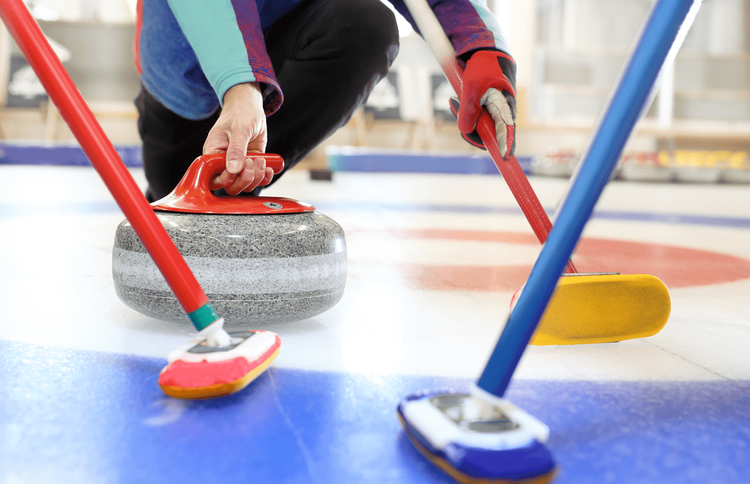 Curling met bezems