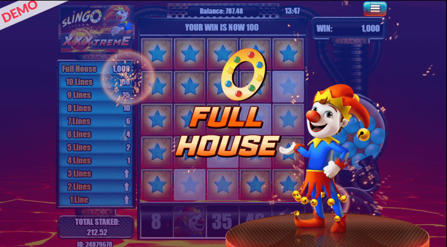 Full house slingo xxxtreme