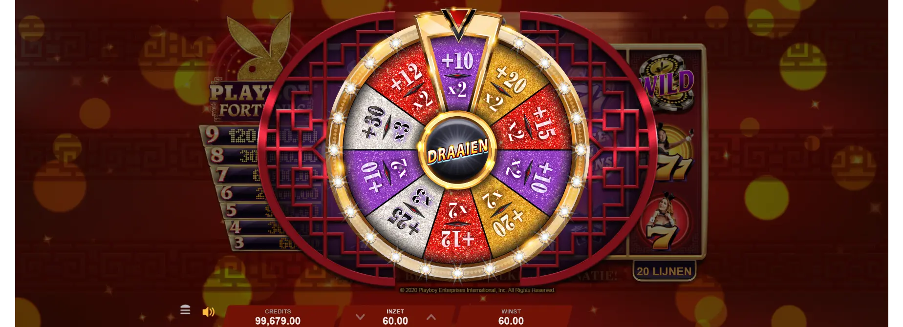 Rad van fortuin playboy fortunes