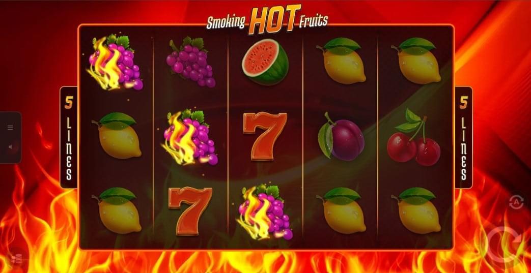Smoking hot fruits 3 grapes win