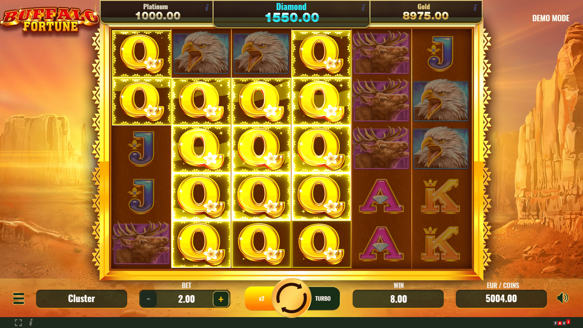 Buffalo fortune q win