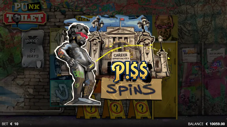 piss spins punk toilet
