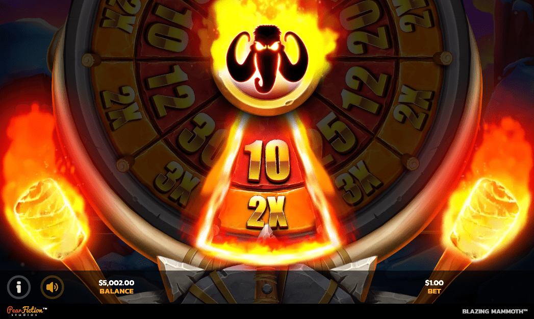 Gratis spins wiel blazing mamoth epic strike