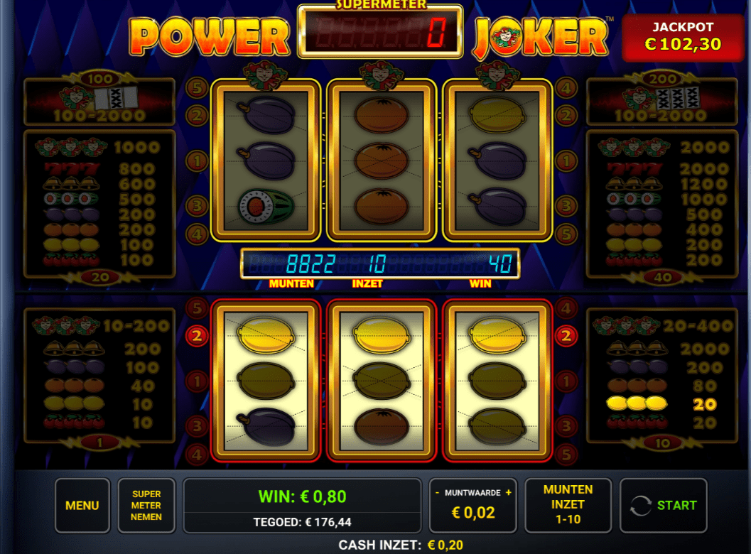 Power joker basisspel