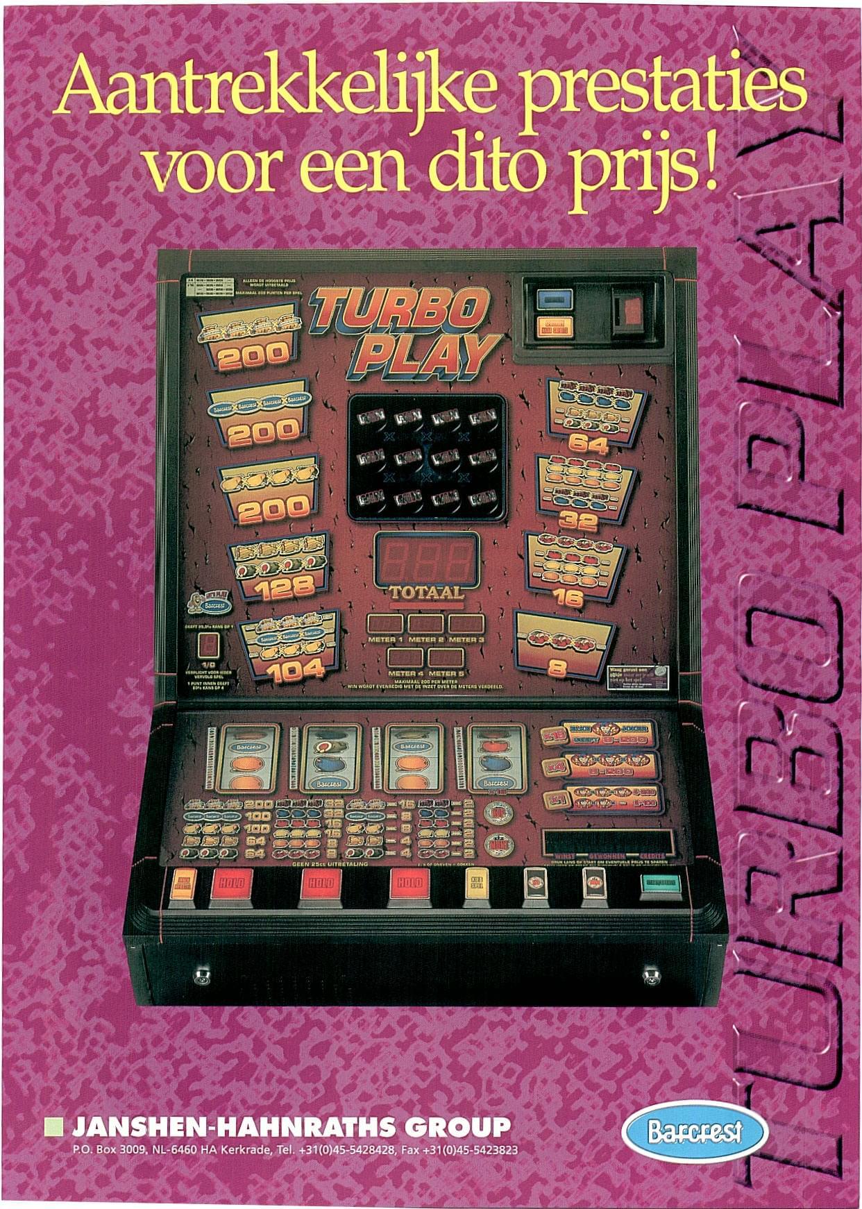 Barcrest turbo play 1997