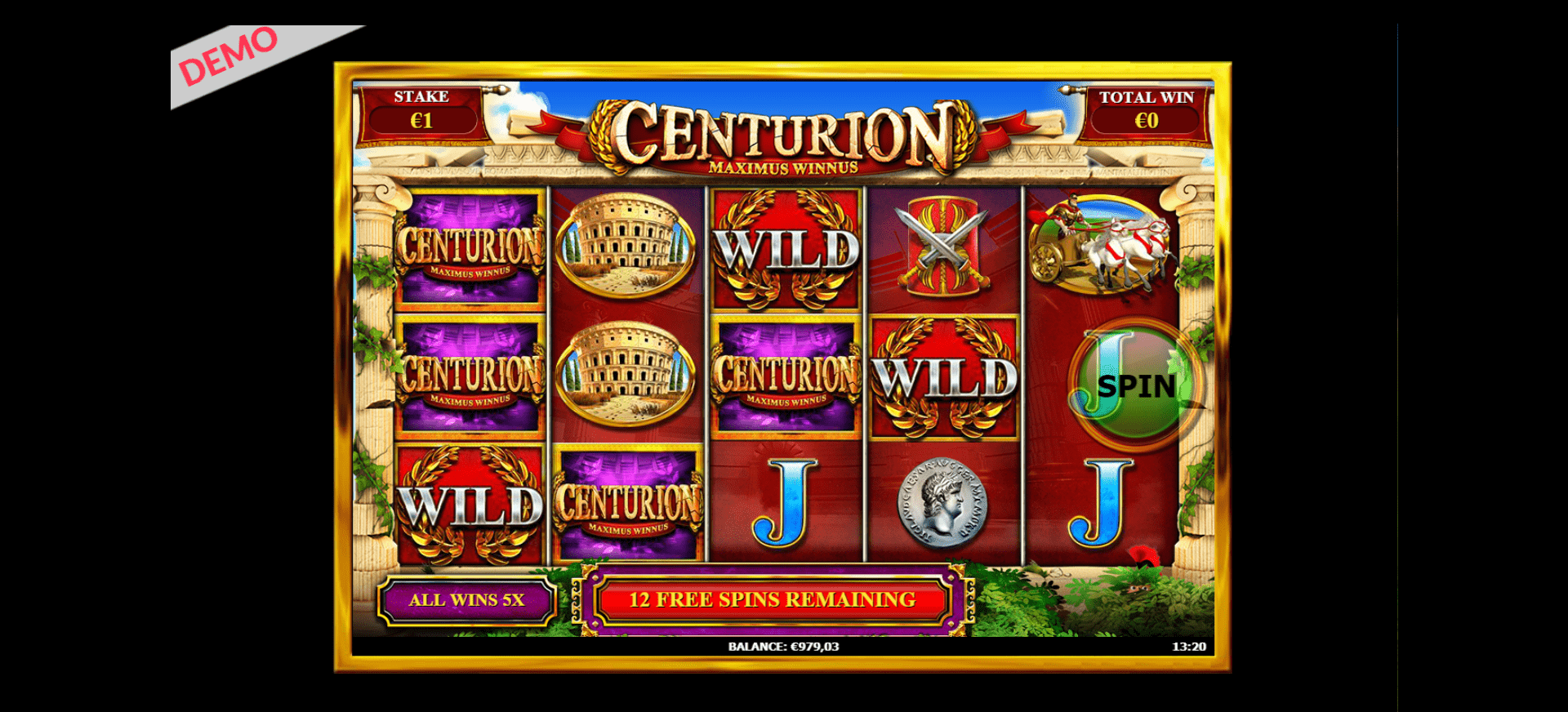Ceasars free spins slingo centurion