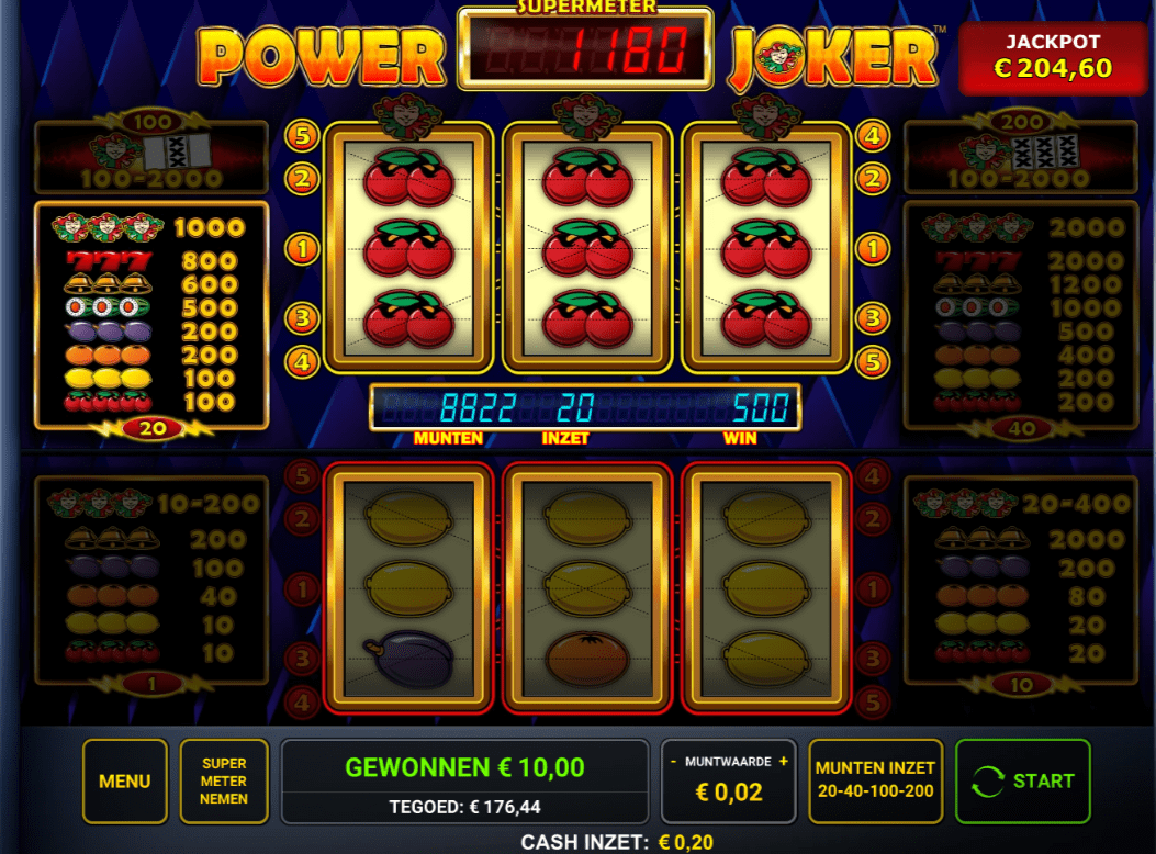 Power joker volle bak cherry