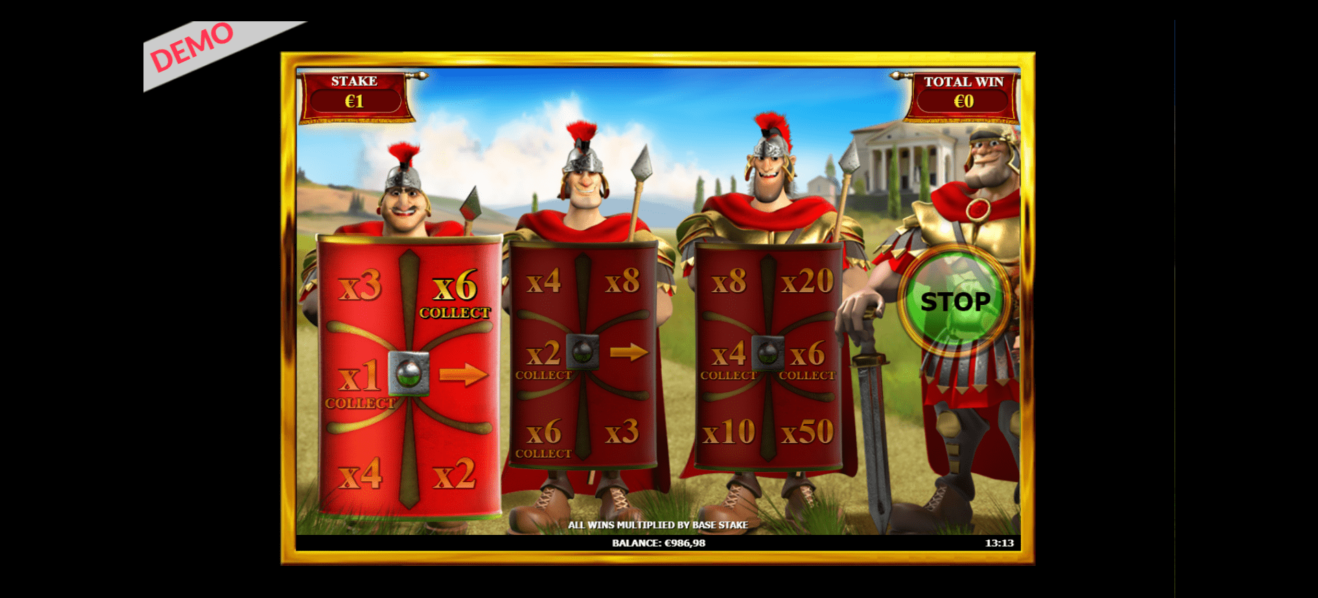 Prizes on parade slingo centurion choose 1