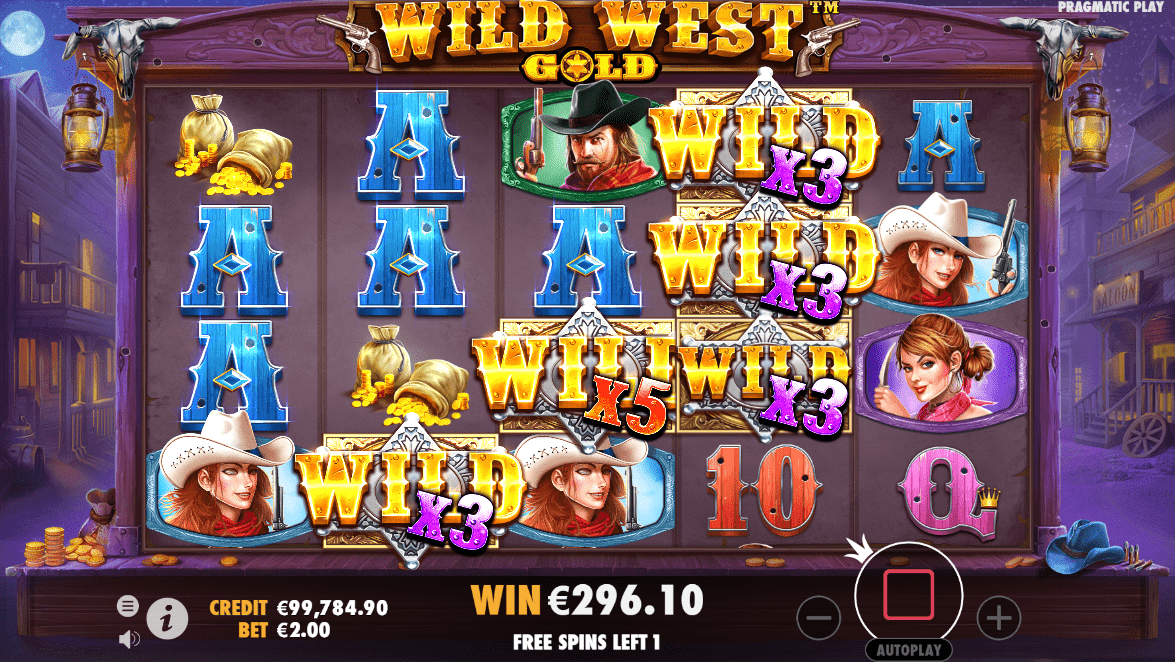 Sticky wild multipliers wild west gold