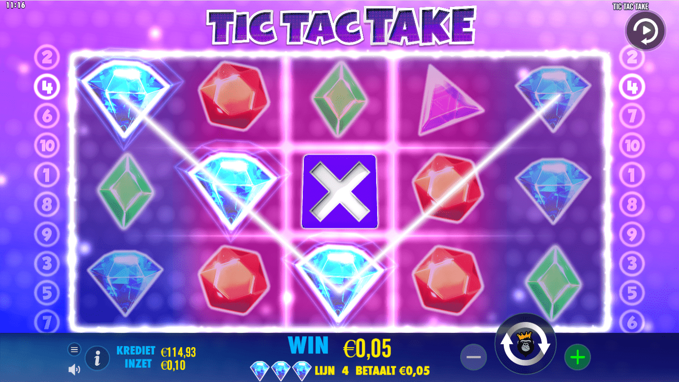 Tic tac take base game win 001
