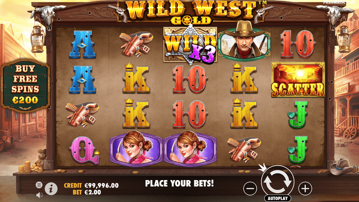 Wild west gold base game