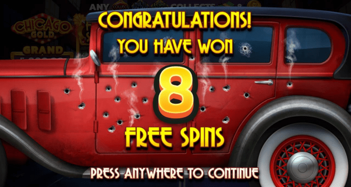 Gratis spins chicago gold