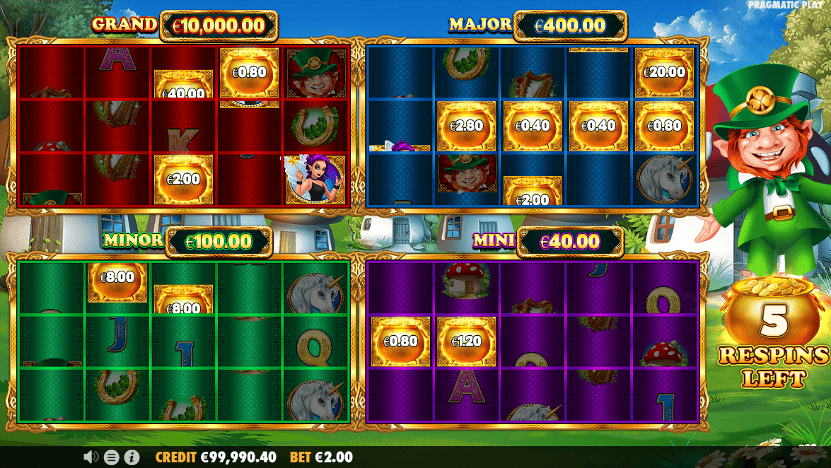 Money respin feature gold party