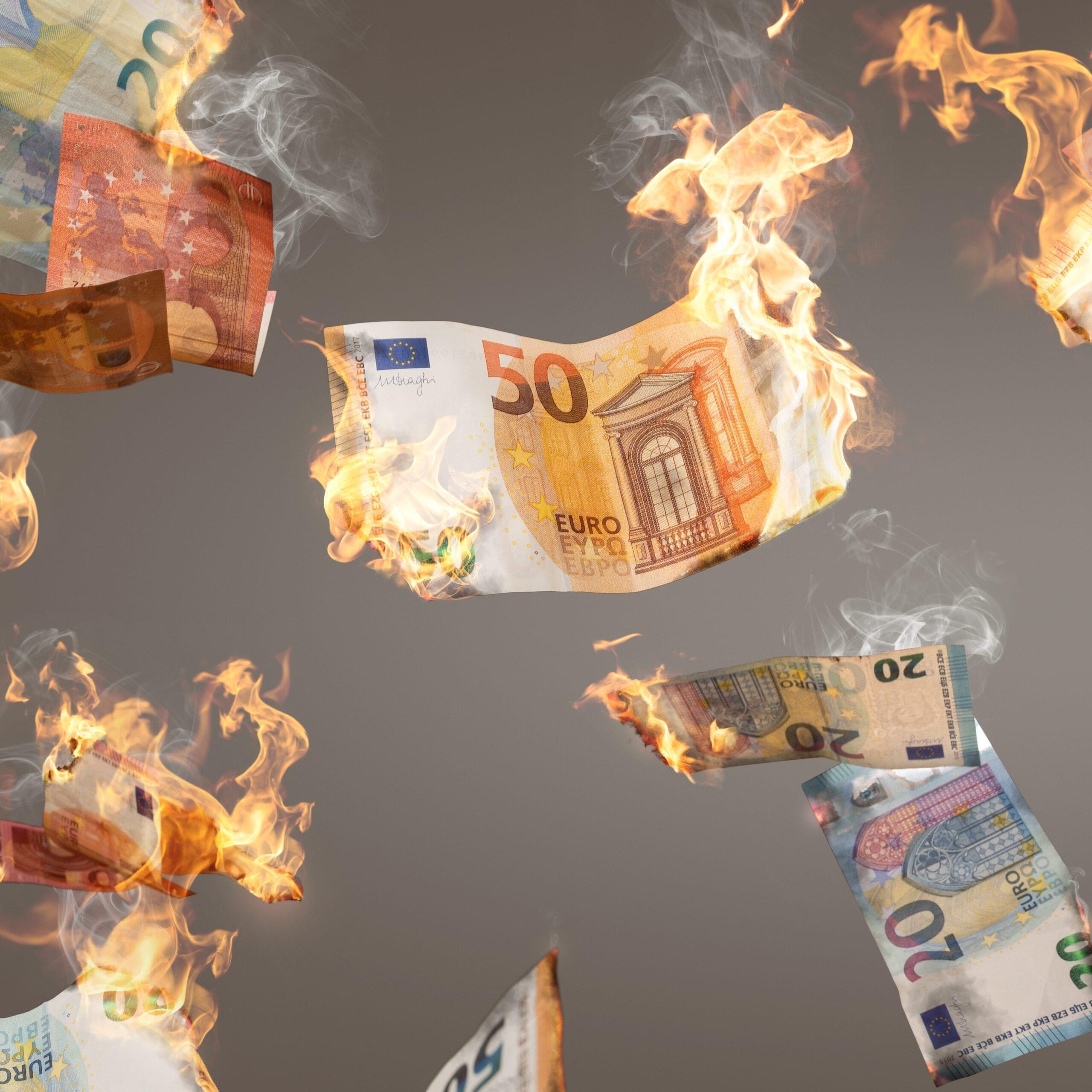Burning money