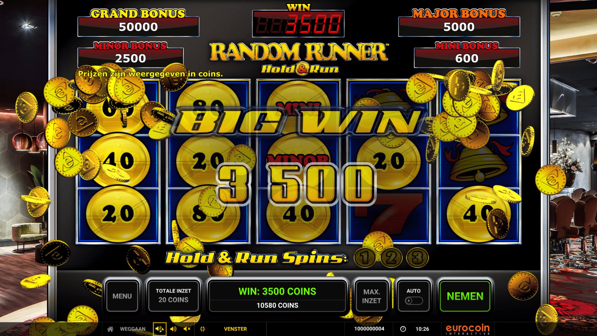 Random Runner Hold & Run | online casino spel van de week 41 Random runner hold & run
