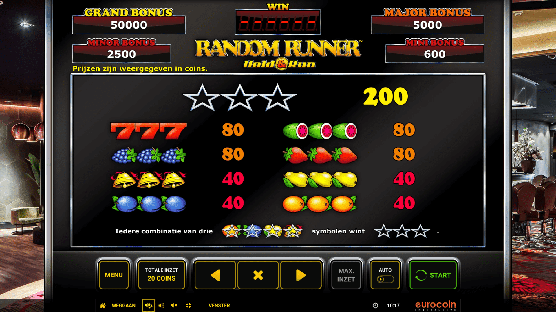 Random Runner Hold & Run | online casino spel van de week 38 Random runner hold & run