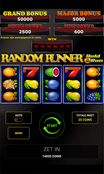 Random runner hold & win