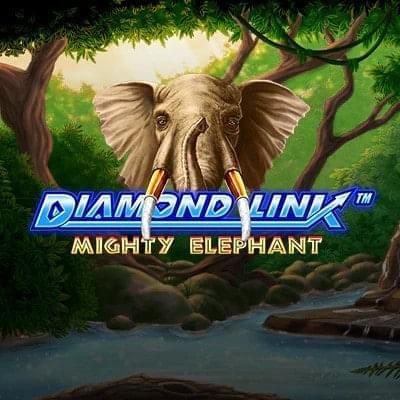 Diamond link mighty elephant logo