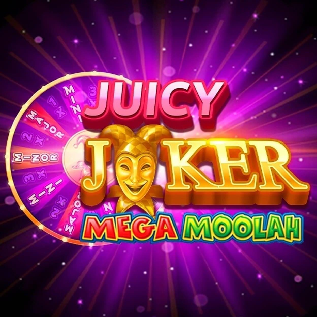 Juicy joker mega moolah logo square