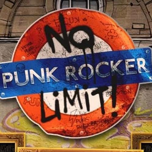 Punk rocker logo square