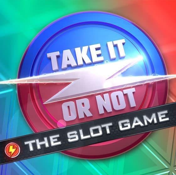 Take it or not the slot game logo square