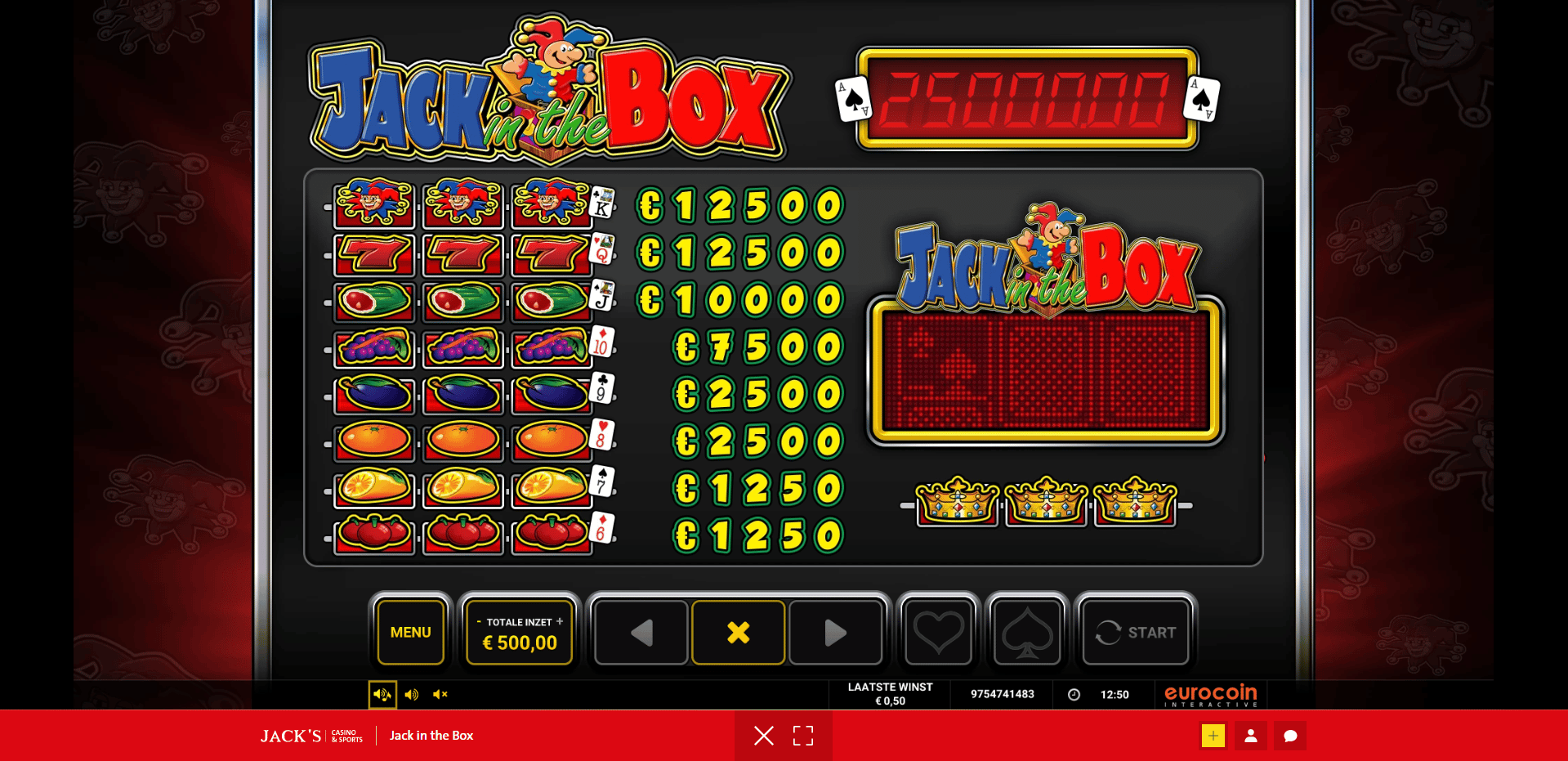 Wintabel jack in the box