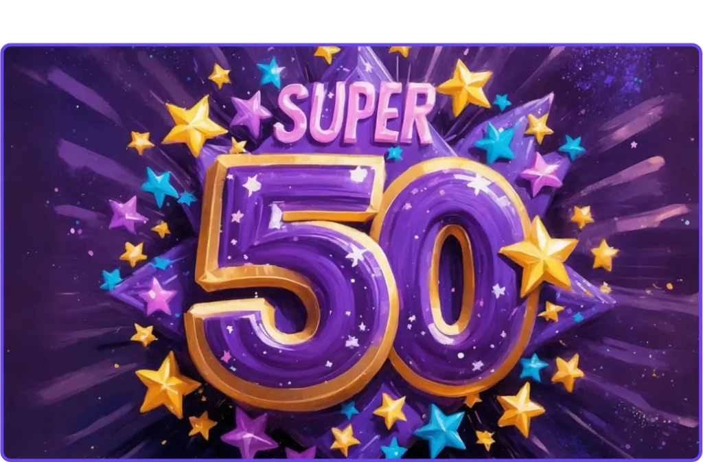 50 free spins